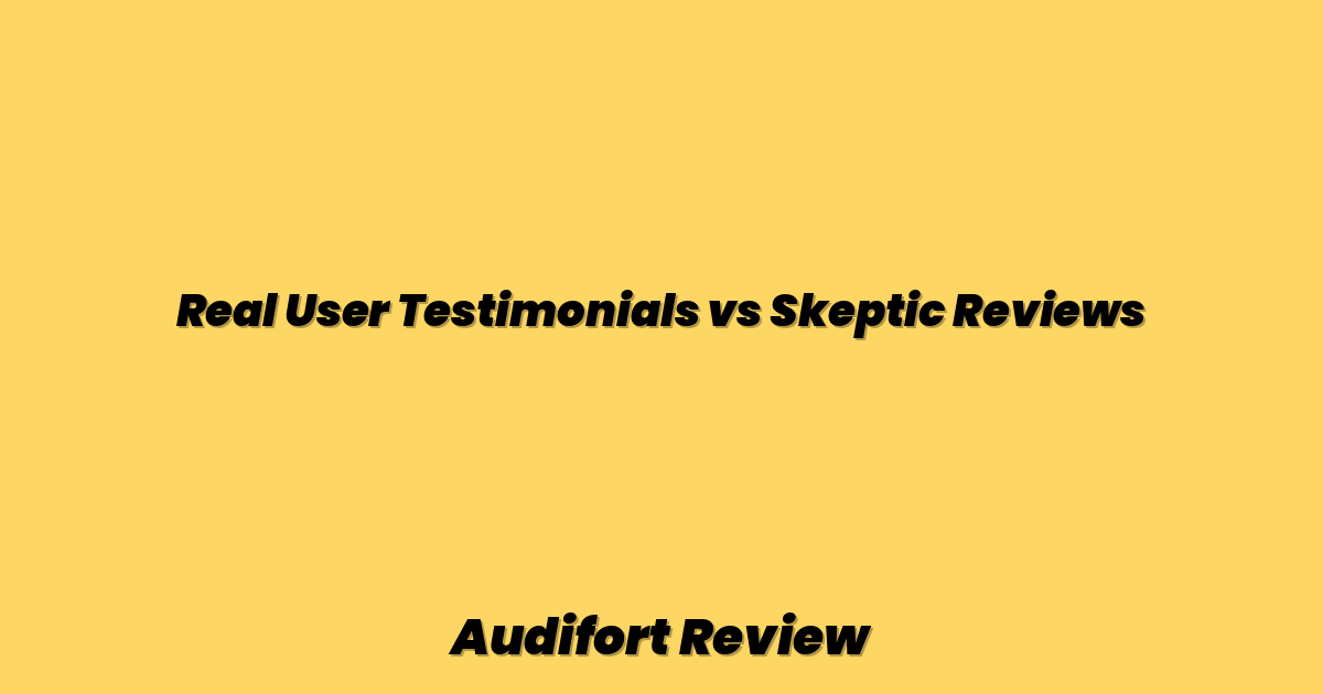 Real User Testimonials vs Skeptic Reviews